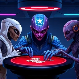 Cosmic Live Poker game